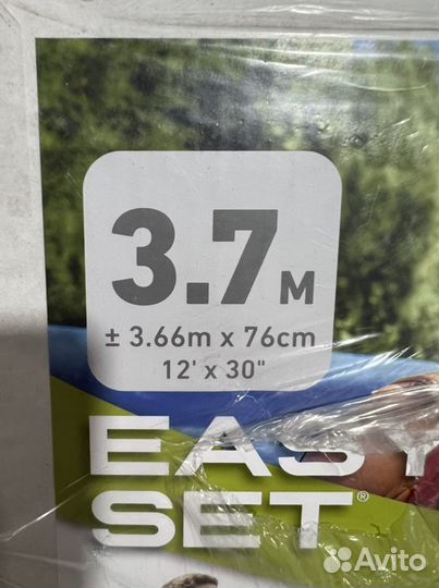 Надувной бассейн intex 3,7 метра