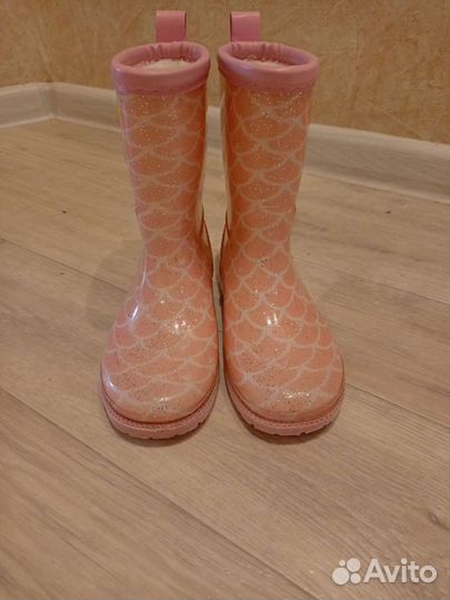 Детские резиновые сапоги новые