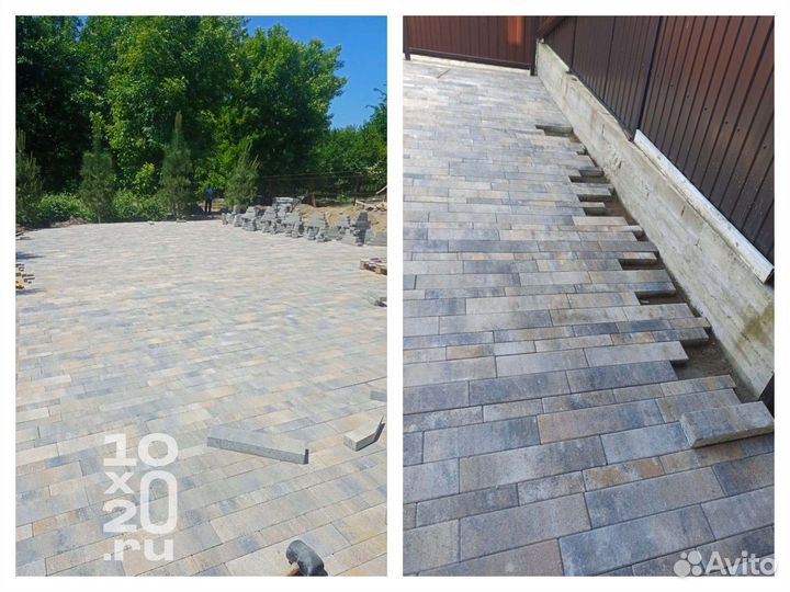 Тротуарная плитка, брусчатка, бордюры под ключ