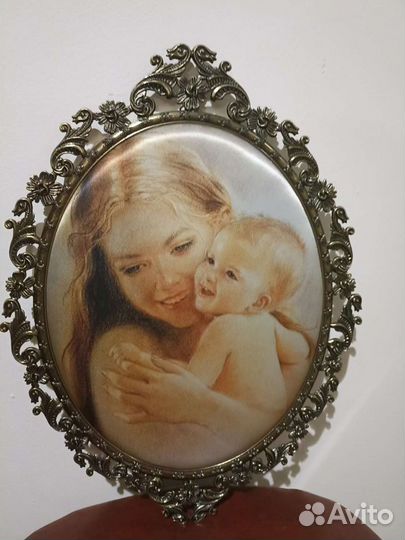 Картина шелкография в бронзе