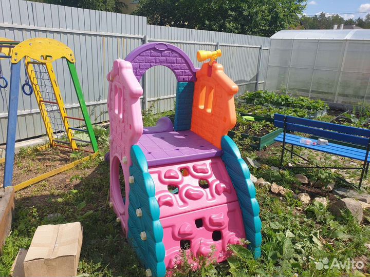 Детская горка пластиковая уличная