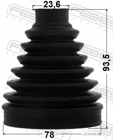 Пыльник шруса внешнего (комплект) 0117NCP90 Febest