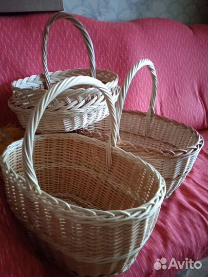 Корзина плетеная для грибов, овощная, детская