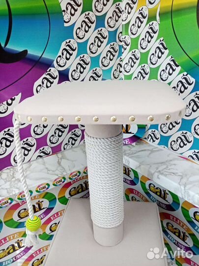 Домик для кошки, когтеточка, комплекс когтеточка