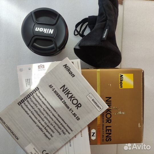 Объектив Nikon AF-S Nikkor 20mm f/1.8G ED
