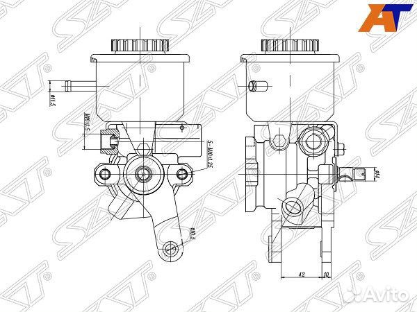 Насос гур toyota corona