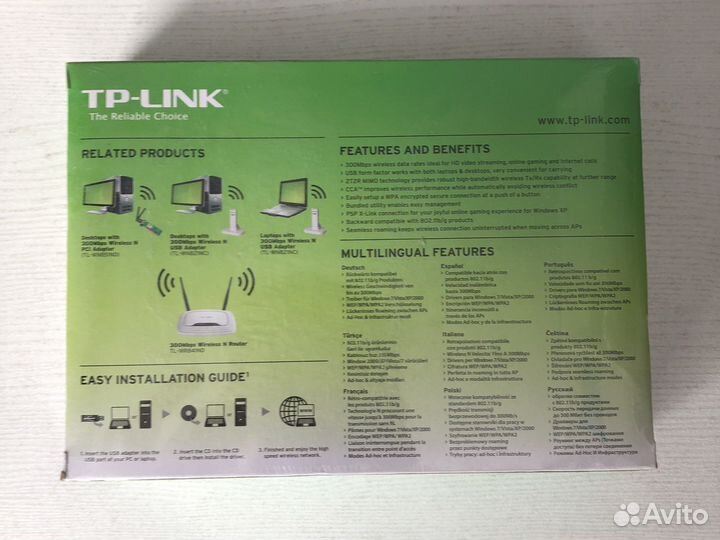 Беспроводной сетевой адаптер TP-link TL-WN821NC