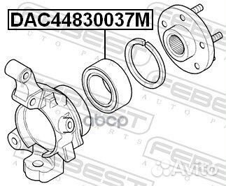 Подшипник ступичный передний DAC44830037M Febest