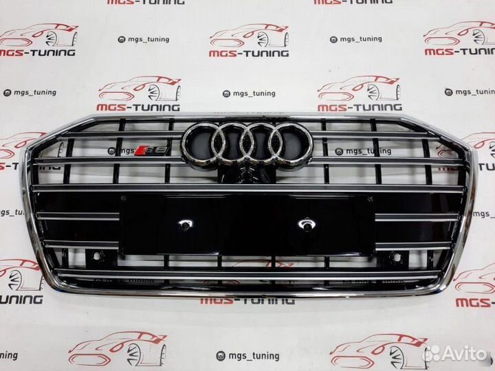 Решетка на Audi A6 в стиле S6 16+ гг. дизайн 1