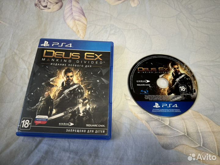 Диск игры «Deus Ex» на ps4