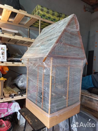 Большая клетка для птиц, бу
