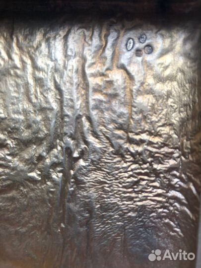 Портсигар серебряный, позолоченный