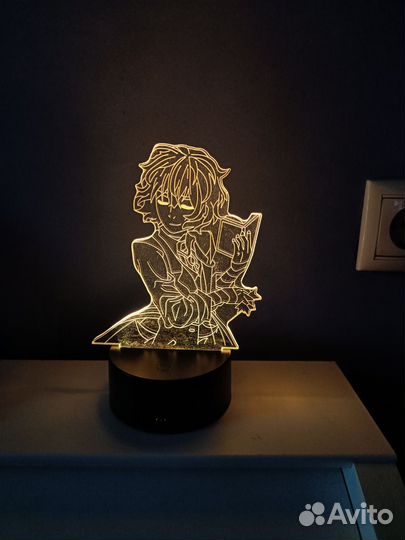 Лампа Дазай Осаму. 3д лампа