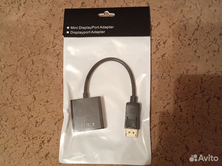 Переходник дисплей(DP) to HDM (папа-мама)