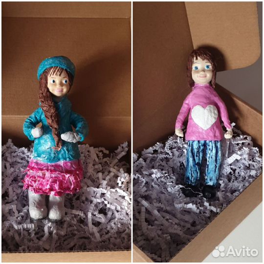 Ватные елочные игрушки