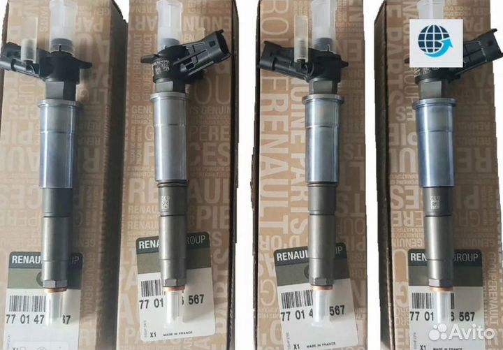 Форсунки нов ориг 0445115007 на M9R Рено Опель 2.0