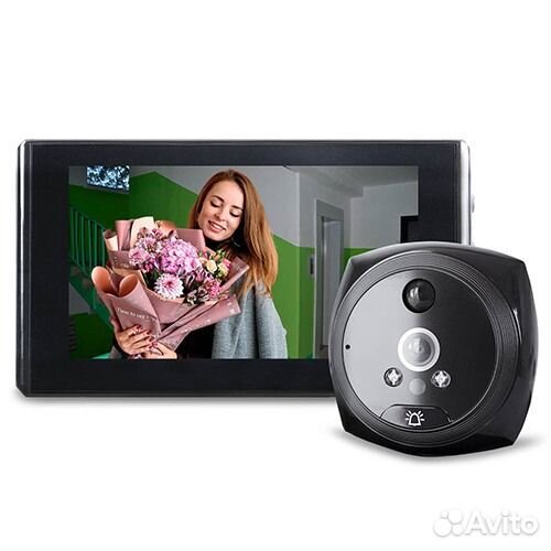 Видеоглазок цифровой JD-N7 черный