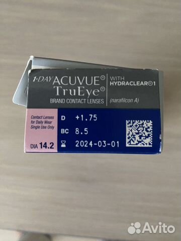 Контактные линзы acuvue trueye однодневные