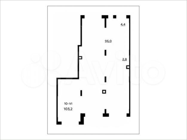 Аренда, торговое помещение, площадь 102.3 кв.м