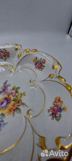 Антикварная фруктовница Jlmenau graf VON henneberg