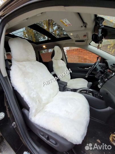 Меховые накидки на сиденья