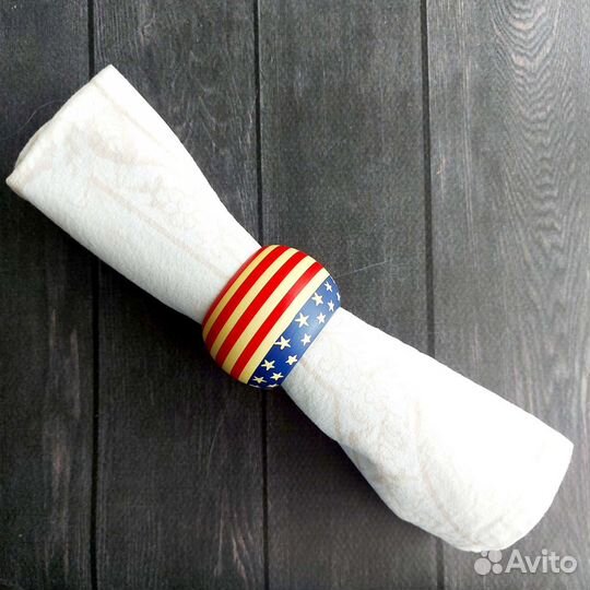 Кольца для салфеток дерево 12 штук