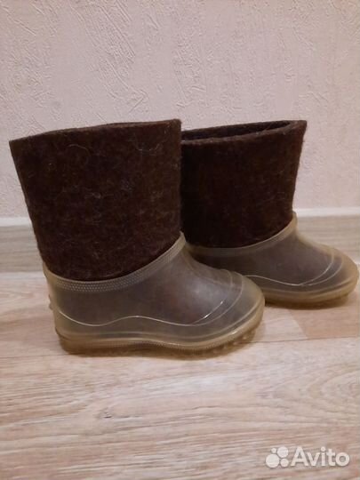 Валенки детские с калошами 16 см