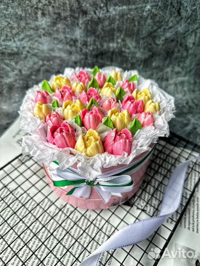 Шоколадный букет/Тюльпаны из шоколада/Цветы