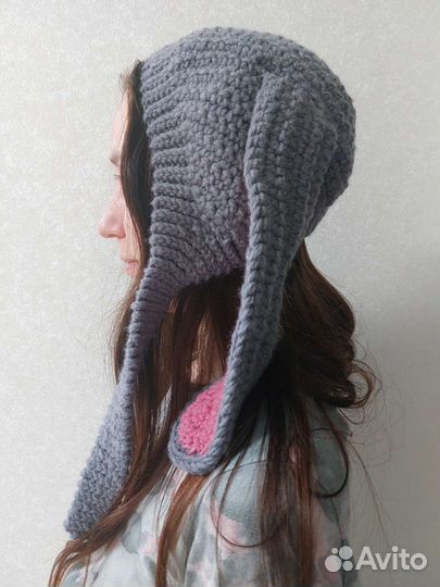 Шапка вязаная ручная работа
