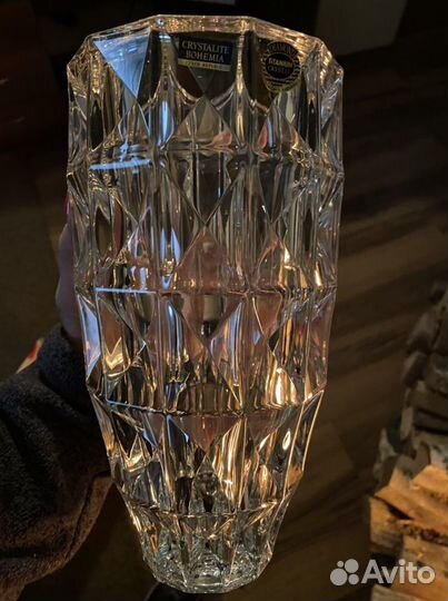 Ваза хрустальная богемия чехия