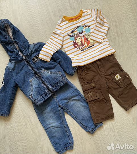 Вещи на весну пакетом на мальчика 1 год