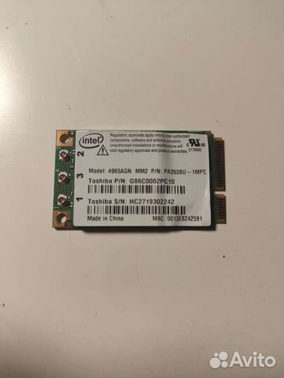 Wifi адаптер Intel 496AGN