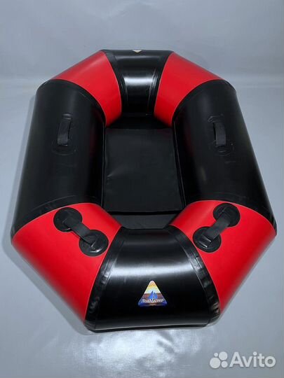 Зимняя ватрушка двухместная красная