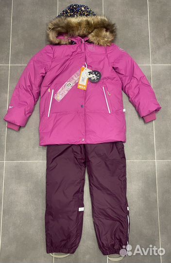 Новый пуховый комплект nels на девочку, размер 140