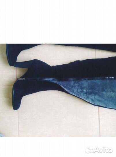 Сапоги женские замша 37 размер