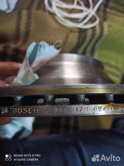 Зад. тормозные диски VW 0986479094 7L6615601 E G