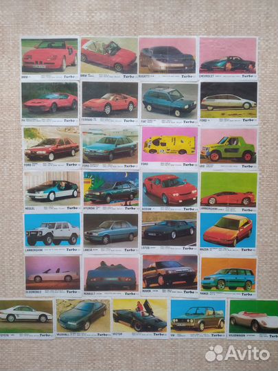 Вкладыши от жвачки Turbo. Обмен