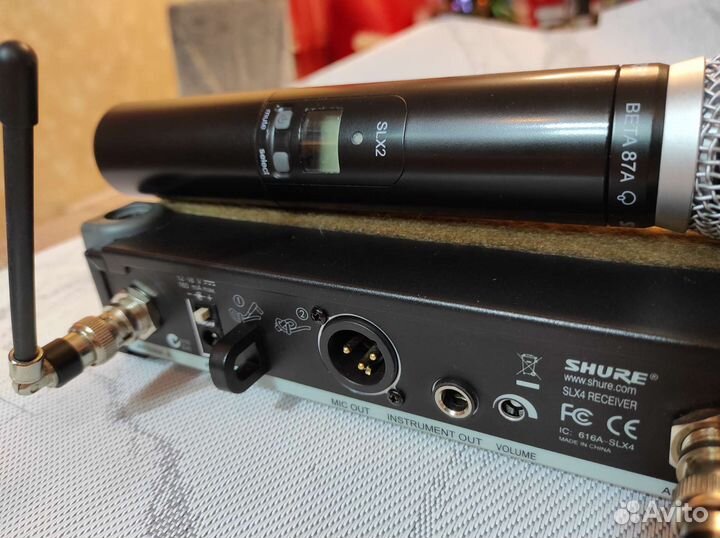 Микрофон Shure Beta 87a, SLX 24 оригинал