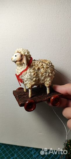 Ватные елочные игрушки