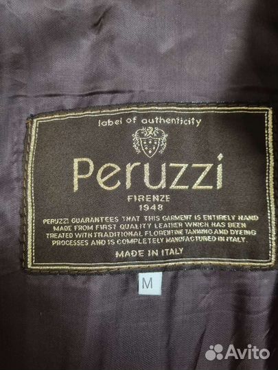 Куртка кожаная Peruzzi Италия