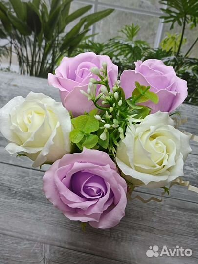 Розы из мыльной пены