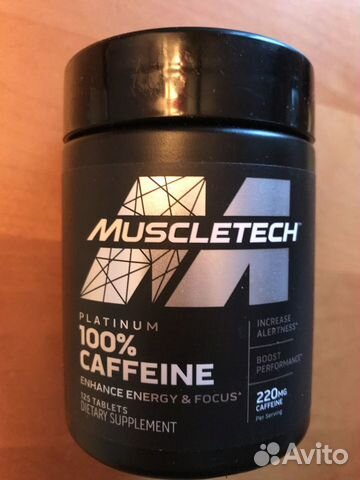 Muscletech, Platinum 100, кофеин