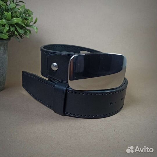 Ремень из натуральной кожи ручной работы