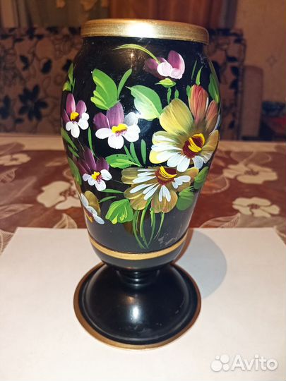 Ваза алюминиевая с цветами