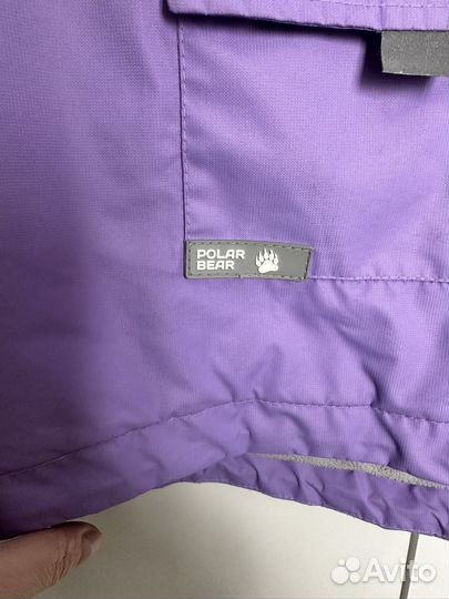 Ветровка анорак на флисе Polar bear 110