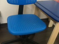 Синий детский стул Икеа Альрик