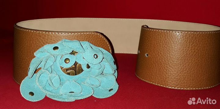 Кожанный широкий ремень miss sixty Италия