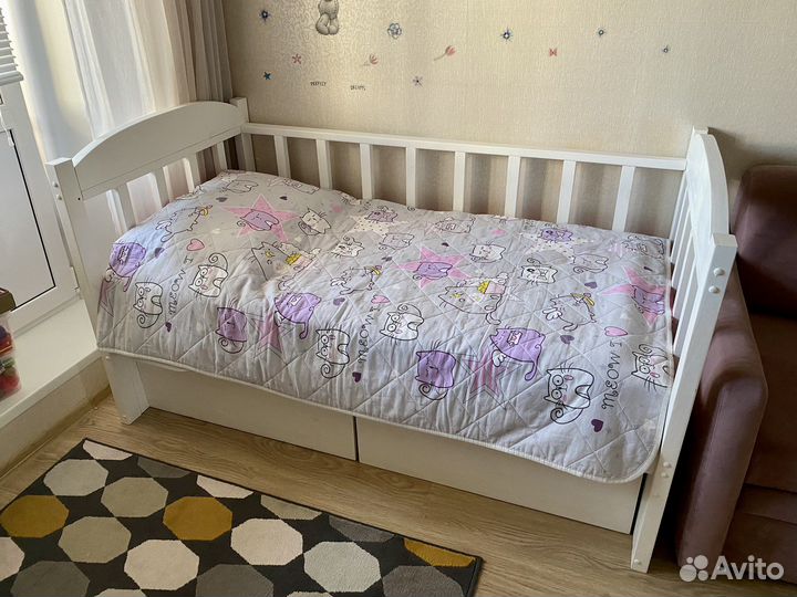 Кровать детская 160*80 матрас