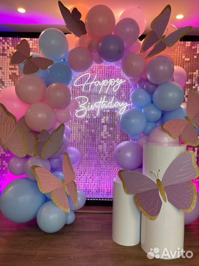 Фотозона пайетки на день рождения, юбилей, свадьбу