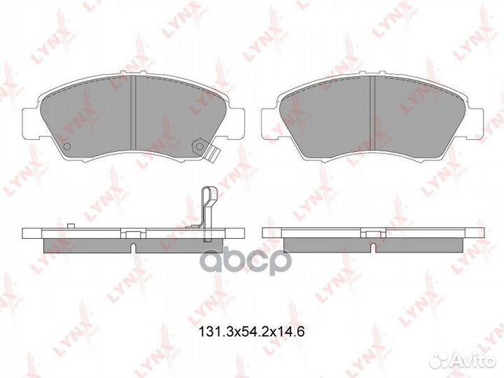 Колодки тормозные дисковые перед BD3407 LYN